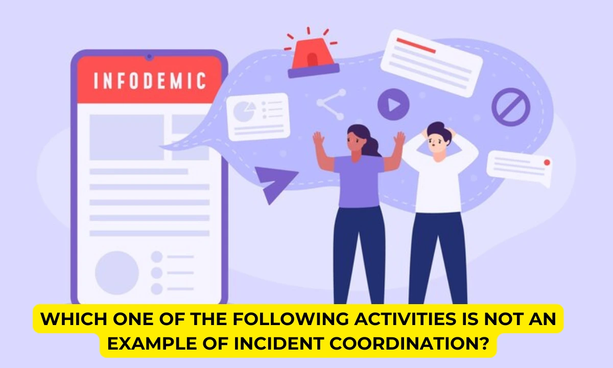 Which One of the Following Activities is Not an Example of Incident Coordination?