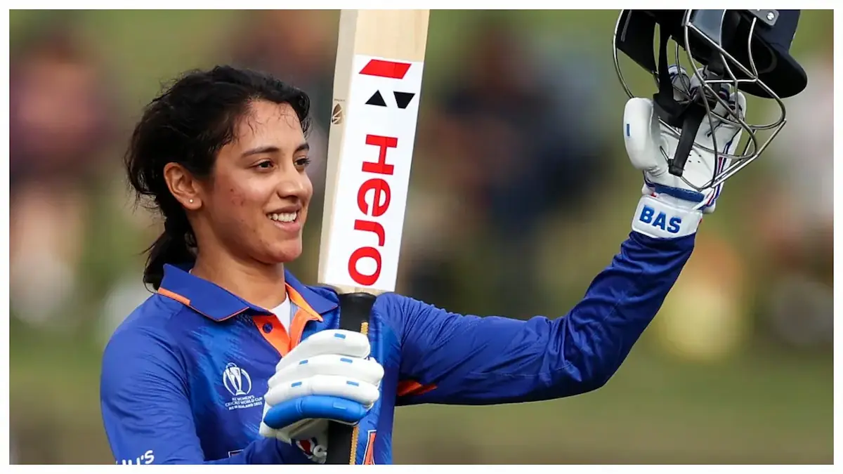 smriti mandhana jersey number