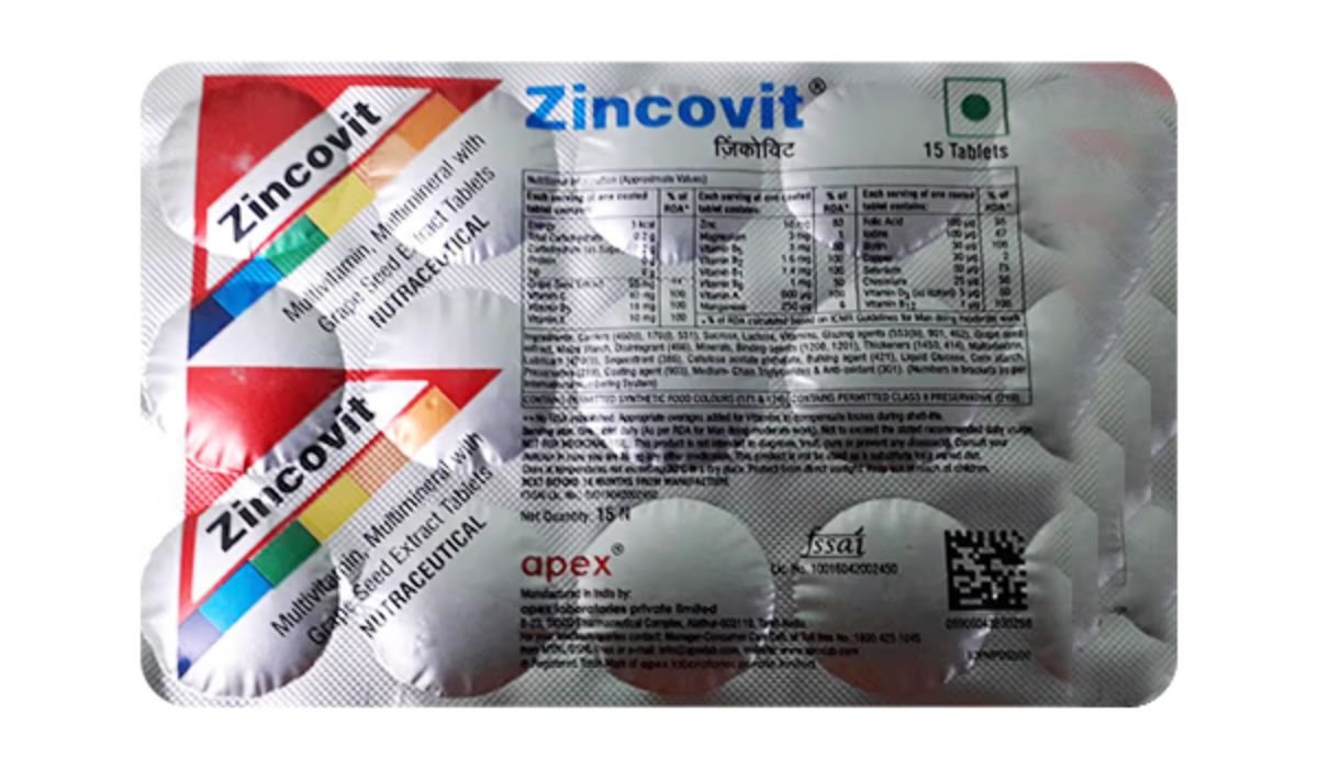 Zincovit Tablet: Benefits, Dosage, Side Effects, and More