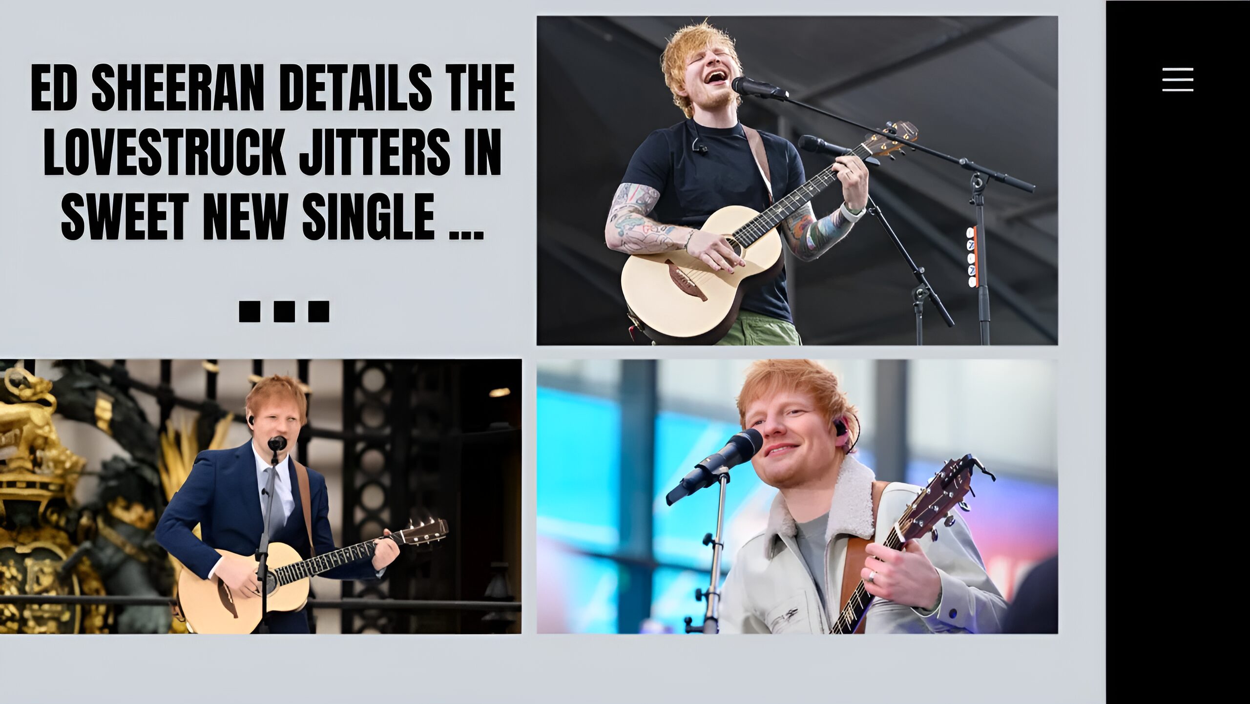 Ed sheeran details the lovestruck jitters in sweet new single… : Behind the Emotion