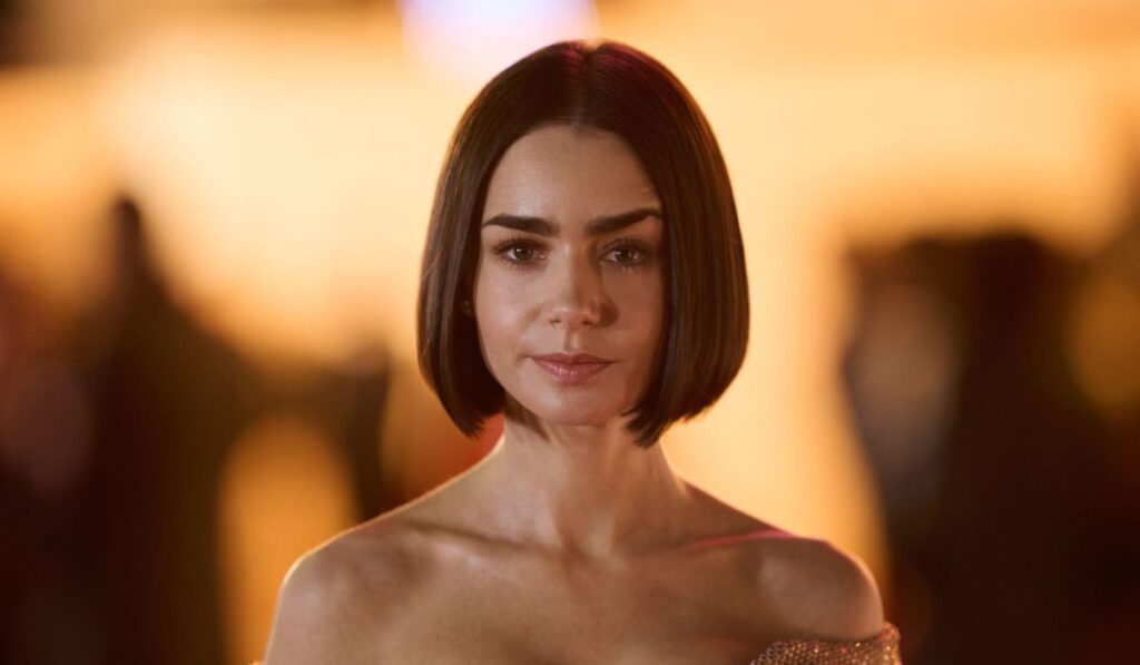 Lily Collins: The Bold Blunt Bob