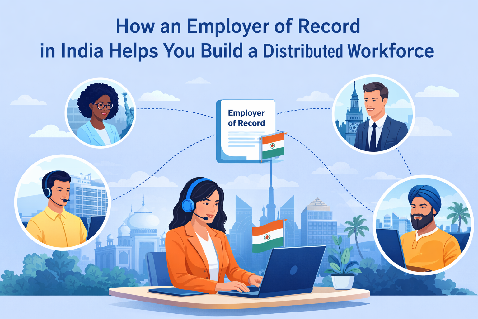 How an Employer of Record in India Helps You Build a Distributed Workforce